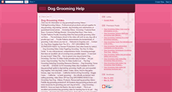 Desktop Screenshot of dog-grooming-help.blogspot.com