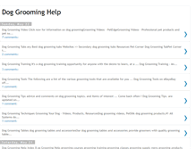 Tablet Screenshot of dog-grooming-help.blogspot.com