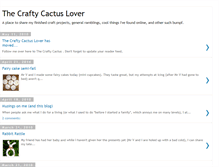 Tablet Screenshot of craftycactuslover.blogspot.com