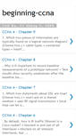 Mobile Screenshot of beginning-ccna.blogspot.com