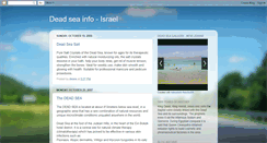 Desktop Screenshot of deadseainfo.blogspot.com