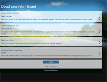 Tablet Screenshot of deadseainfo.blogspot.com