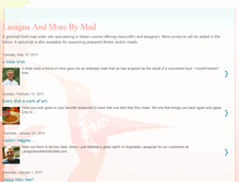 Tablet Screenshot of lasagnaandmore.blogspot.com