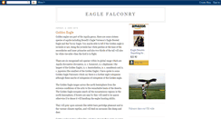 Desktop Screenshot of eaglefalconry.blogspot.com