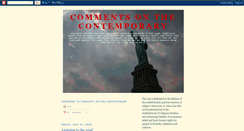 Desktop Screenshot of commentsonthecontemporary.blogspot.com