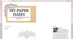 Desktop Screenshot of mypaperdaisy.blogspot.com