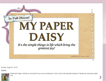 Tablet Screenshot of mypaperdaisy.blogspot.com