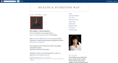 Desktop Screenshot of healthandnutritionway.blogspot.com