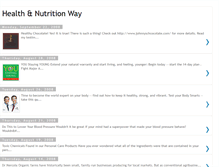 Tablet Screenshot of healthandnutritionway.blogspot.com
