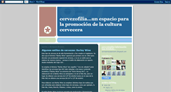 Desktop Screenshot of cervezofilia.blogspot.com