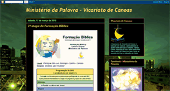 Desktop Screenshot of ministeriodapalavra-vicariatodecanoas.blogspot.com