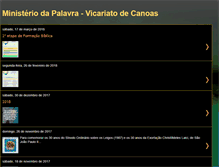 Tablet Screenshot of ministeriodapalavra-vicariatodecanoas.blogspot.com