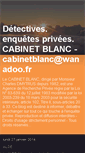 Mobile Screenshot of cabinet-blanc.blogspot.com
