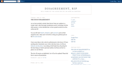Desktop Screenshot of disagreement.blogspot.com