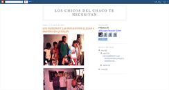 Desktop Screenshot of loschicosdelchacotenecesitan.blogspot.com