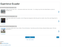 Tablet Screenshot of experience-ecuador.blogspot.com