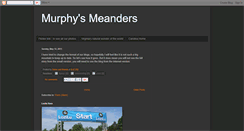Desktop Screenshot of murphysmeanders.blogspot.com