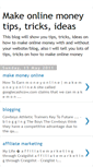 Mobile Screenshot of makeonlinemoneytips.blogspot.com