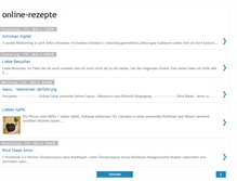 Tablet Screenshot of online-rezepte.blogspot.com