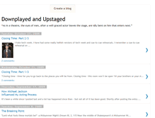 Tablet Screenshot of downplayedandupstaged.blogspot.com
