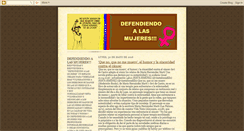 Desktop Screenshot of defendiendoalasmujeres.blogspot.com