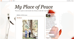 Desktop Screenshot of myplaceofpeace.blogspot.com