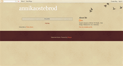 Desktop Screenshot of annikaostebrod.blogspot.com