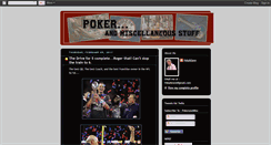 Desktop Screenshot of pokerandmisc.blogspot.com