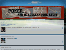 Tablet Screenshot of pokerandmisc.blogspot.com