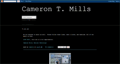 Desktop Screenshot of camerontmills.blogspot.com