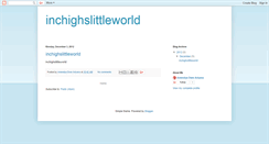 Desktop Screenshot of inchighslittleworld.blogspot.com