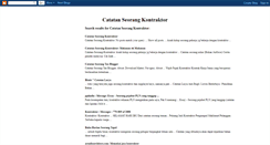 Desktop Screenshot of catatanseorangkontraktor.blogspot.com