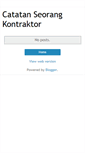 Mobile Screenshot of catatanseorangkontraktor.blogspot.com