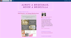 Desktop Screenshot of neverabridezilla.blogspot.com