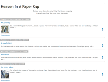 Tablet Screenshot of heaven-in-a-paper-cup.blogspot.com