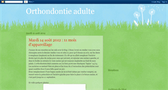 Desktop Screenshot of orthodontie-adulte.blogspot.com