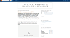 Desktop Screenshot of blogdoacorda.blogspot.com