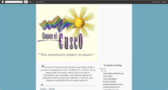Desktop Screenshot of conoceelcusco.blogspot.com