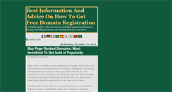 Desktop Screenshot of freedomainregistrationsecrets.blogspot.com