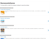 Tablet Screenshot of donneconlegonne.blogspot.com