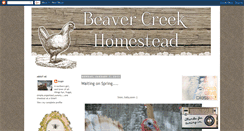 Desktop Screenshot of beavercreekhomestead.blogspot.com