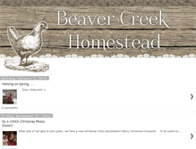 Tablet Screenshot of beavercreekhomestead.blogspot.com