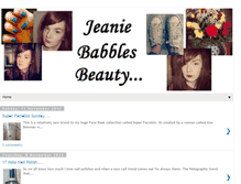 Tablet Screenshot of jeaniebabblesbeauty.blogspot.com