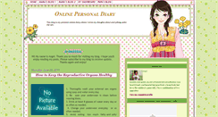 Desktop Screenshot of onlinepersonaldiary.blogspot.com