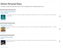 Tablet Screenshot of onlinepersonaldiary.blogspot.com