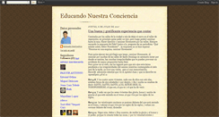 Desktop Screenshot of educandonuestraconciencia.blogspot.com