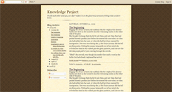 Desktop Screenshot of knowledgeproject.blogspot.com