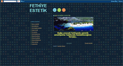 Desktop Screenshot of fethiyeestetik.blogspot.com