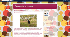 Desktop Screenshot of geohorses.blogspot.com