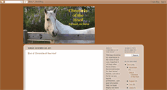 Desktop Screenshot of chronicleofthehoof.blogspot.com